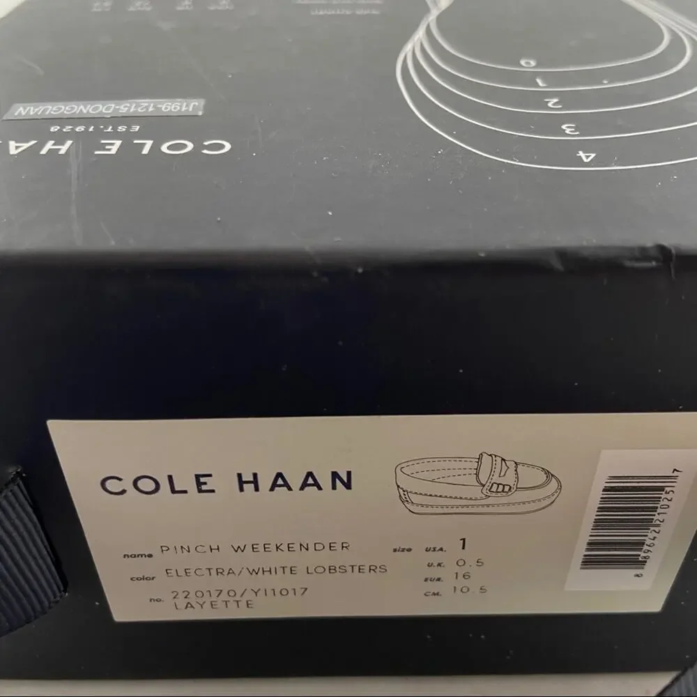 Cole Haan Baby Shoes SZ 1 Lobster Pinch Weekender Baby Loafers New in Box Pink